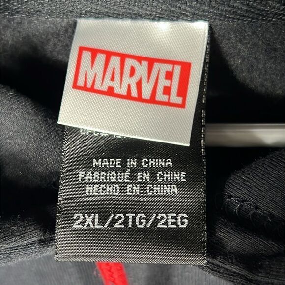 🔥🔥 “NWT” MARVEL VENOM Spider-Man Puff Print Graphic Hoodie Sweatshirt Sz 2XL - Picture 9 of 9